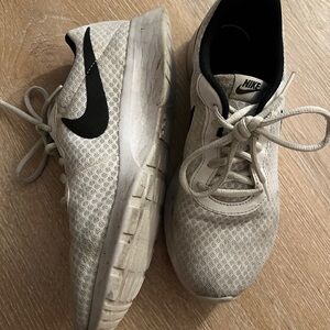 White women, Nike, running shoes